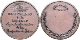 Kuba Bronzemedaille o.J. Schulprämie der Jesuiten des Colegio de Belen in Havanna 
40,5mm 29,1g vz