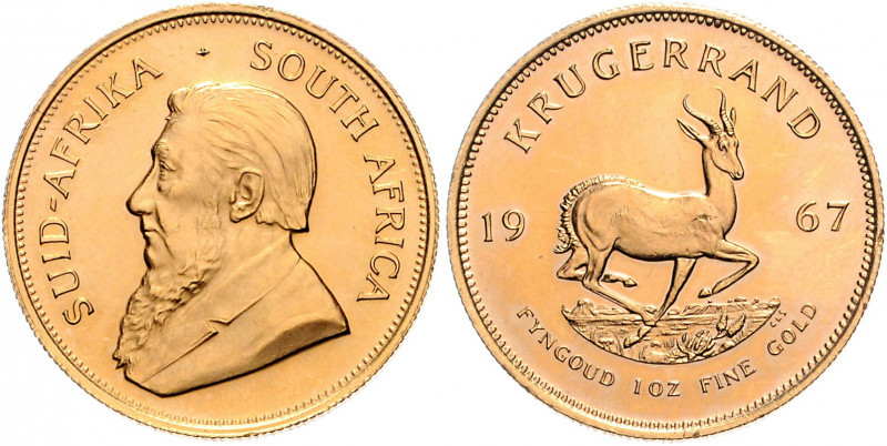 Südafrika Republik Krügerrand 1967 Auflage 40000 Stück 
 prfr.