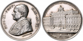 Vatikan Pius XI. 1922-1939 Silbermedaille 1927 AN VI (v. Mistruzzi) auf das 'Seminario romano minore' Bartolotti 927. Rinaldi 121. 
44,0mm 35,3g vz-s...