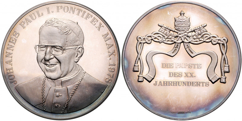 Vatikan Johannes Paul I. 1978-1978 Silbermedaille 1978 (v. IMM 1980) aus der Ser...