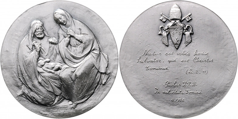 Vatikan Johannes Paul II. 1978-2005 Silbermedaille 1978 (v. Manfrini) auf das We...