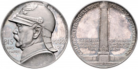 Erster Weltkrieg Silbermedaille 1915 (v. Hoppe/Lauer) auf Otto von Bismarck und seinen 100. Geburtstag, i.Rd: SILBER 990 Zetzm. 2136. Slg. Bö. 5645. ...