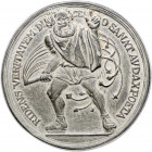 Kunstgüsse und - Prägungen Einseitige Zinkmedaille o.J. RIDENS VERITATEM DICENDO SANAT AVDAX POETA
71,2mm 88,4g vz