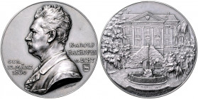 Numismatiker in nummis - Bachofen von Echt, Karl 1830-1922 Silbermedaille 1895 (v. A. Scharff) Widmungsmedaille für seine Freunde anlässlich seines 65...