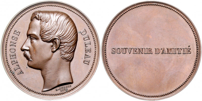 Numismatiker in nummis - Duleau, Jules A. +1868 Bronzemedaille 1854 (v. A. Duboi...