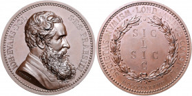 Numismatiker in nummis - Evans, Sir John 1823-1908 Bronzemedaille 1887 (v. J. Pinches) auf das Goldene Jubiläum der Royal Numismatic Society von Londo...