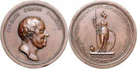 Numismatiker in nummis - Firmian, Karl Graf v. 1716-1782 Bronzemedaille 1782 (v. Guillemard) auf den Tod des österreichischen Staatsmannes Schmidt 468...