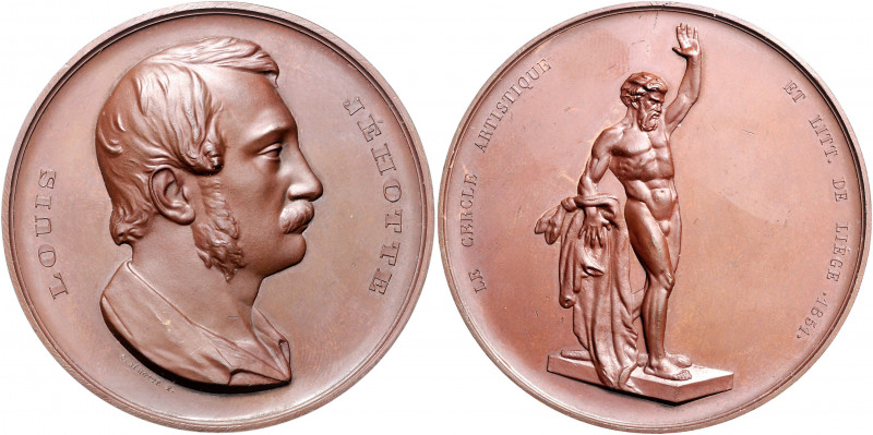 Numismatiker in nummis - Jéhotte, Louis 1803-1884 Bronzemedaille 1851 (v. Consta...