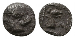Greek AR Silver Obol, Ca. 350-300 BC..

Weight: 0.3 gr
Diameter: 7 mm