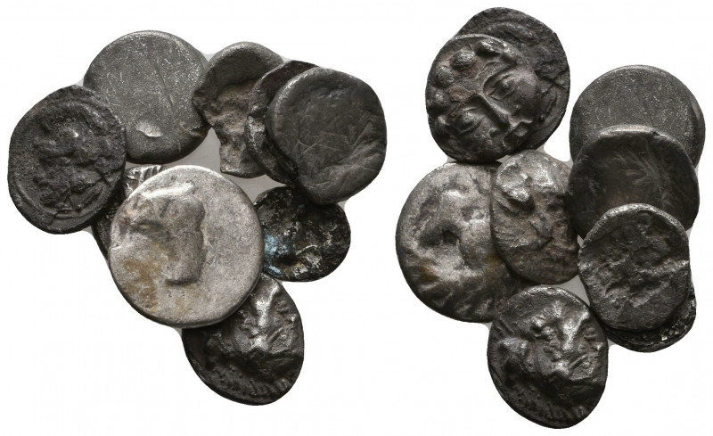 Greek AR Silver Obol Lot, Ca. 350-300 BC..

Weight: lot gr
Diameter: mm