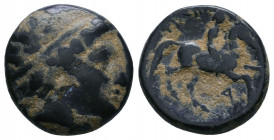 KINGS of MACEDON. Philip II. 359-336 BC. Æ 

Weight: 5.4 gr
Diameter: 17 mm