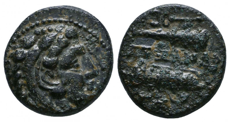KINGS OF MACEDON. Alexander III ‘the Great’, 336-323 BC. AE 

Weight: 4.6 gr
Dia...