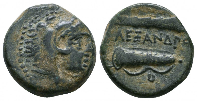 KINGS OF MACEDON. Alexander III ‘the Great’, 336-323 BC. AE 

Weight: 6.5 gr
Dia...