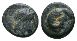 TROAS. Kebren. Ae (Circa 350-310 BC).

Weight: 0.9 gr
Diameter: 9 mm
