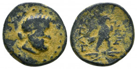 Greek Coins. 306-283 BC. Æ 

Weight: 3.0 gr
Diameter: 15 mm