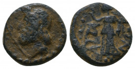 Greek Coins. 306-283 BC. Æ 

Weight: 2.6 gr
Diameter: 13 mm