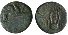 Greek Coins. 306-283 BC. Æ 

Weight: 3.0 gr
Diameter: 16 mm