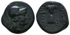 MYSIA. Pergamon. Ae (Mid-late 2nd century BC). 

Weight: 7.6 gr
Diameter: 17 mm