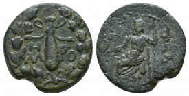 CILICIA. Tarsos. Ae (164-27 BC).

Weight: 4.6 gr
Diameter: 18 mm