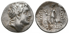 KINGS of CAPPADOCIA. Ariarathes V Eusebes Philopator. Circa 163-130 BC. AR Drachm.

Weight: 4.0 gr
Diameter: 17 mm