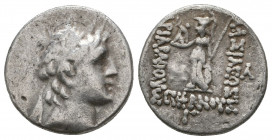 KINGS of CAPPADOCIA. Ariarathes V Eusebes Philopator. Circa 163-130 BC. AR Drachm.

Weight: 4.2 gr
Diameter: 17 mm