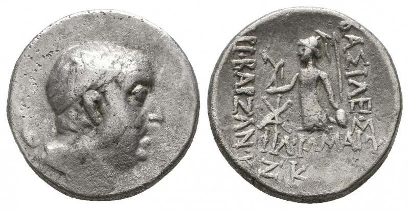 Cappadocian Kingdom. Ariobarzanes I, 96-63 BC. AR Drachm

Weight: 4.0 gr
Diamete...