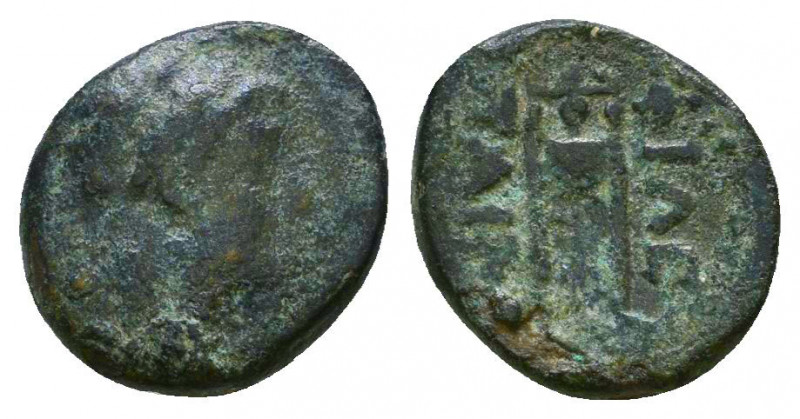 KINGS OF PERGAMON. Philetairos (281-263 BC). Ae.
Obv: Laureate head of Apollo ri...