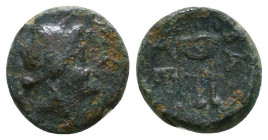 Seleukid Kingdom. 2nd - 1st Century. B.C..

Weight: 1.8 gr
Diameter: 12 mm