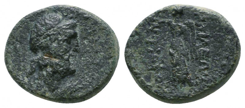 Seleukid Kingdom. 2nd - 1st Century. B.C..

Weight: 3.1 gr
Diameter: 14 mm