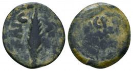 JUDAEA. Roman Procurators. (AD 59-62). Æ prutah 

Weight: 2.3 gr
Diameter: 16 mm