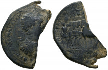 Septimius Severus. 194-195 AD. Ae Medallion.

Weight: 37.6 gr
Diameter: 50 mm