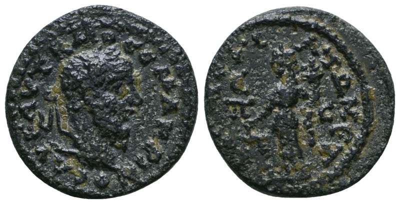 Macrinus (217-218 AD). AE , Mopsuestia, Cilicia.
Obv. AYT K M O CE MAKPINOC AYΓ,...