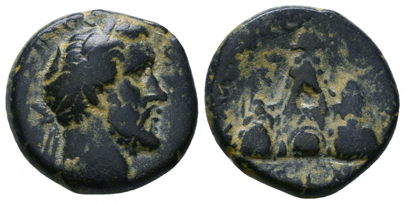 CAPPADOCIA. Caesarea. Antoninus Pius (138–161). Ae.

Weight: 7.4 gr
Diameter: 19...