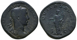 Severus Alexander Æ Sestertius. Rome, AD 229. 

Weight: 24.0 gr
Diameter: 31 mm