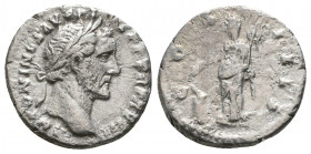 Antoninus Pius AR Denarius. Rome, AD 148-149.

Weight: 2.6 gr
Diameter: 16 mm