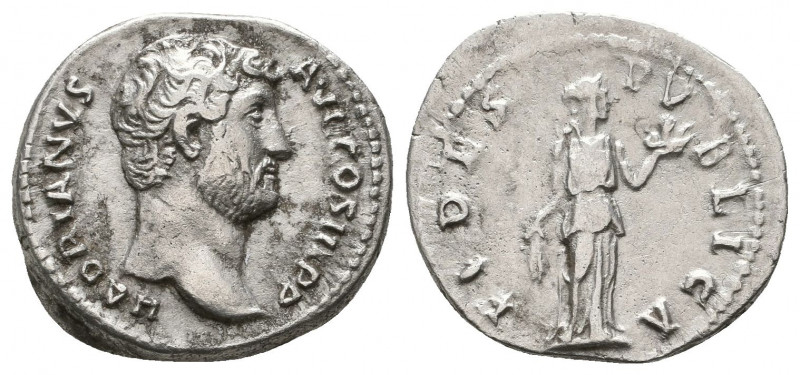 Hadrian. AD 117-138. AR Denarius

Weight: 3.0 gr
Diameter: 18 mm