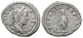 Caracalla AR Denarius. Rome, AD 206-10. 

Weight: 2.5 gr
Diameter: 18 mm