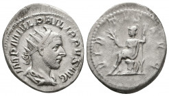 Philip I. AD 244-249. AR Antoninianus 

Weight: 4.7 gr
Diameter: 21 mm