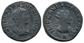 VABALATHUS, 270-272 AD. Silvered AE Antoninianus

Weight: 3.5 gr
Diameter: 19 mm
