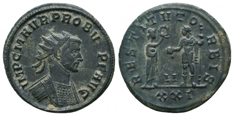 Probus AD 276-282. Ae. Antoninianus

Weight: 3.7 gr
Diameter: 22 mm