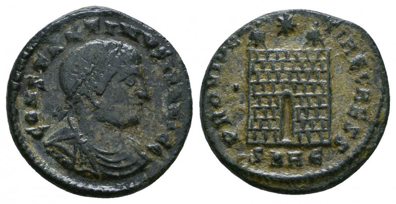 CONSTANTINE II (337-340). Ae. Follis

Weight: 2.9 gr
Diameter: 17 mm