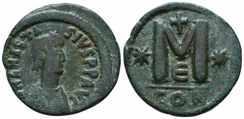 Anastasius I. 491-518. Æ Follis

Weight: 15.3 gr
Diameter: 32 mm