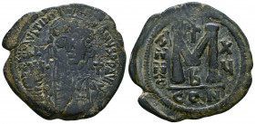 Justinian I. 527-565. Æ Follis

Weight: 21.3 gr
Diameter: 40 mm