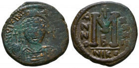 Justinian I. 527-565. Æ Follis

Weight: 17.5 gr
Diameter: 30 mm
