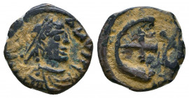 Justinian I. 527-565. Æ Nummi

Weight: 1.7 gr
Diameter: 14 mm