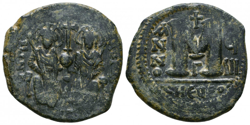 JUSTIN II. 565-578 AD. Æ Follis

Weight: 10.9 gr
Diameter: 28 mm