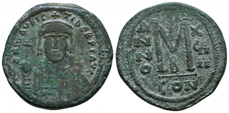 MAURICE TIBERIUS. 582-602 AD. Æ Follis

Weight: 13.7 gr
Diameter: 30 mm