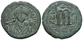 MAURICE TIBERIUS. 582-602 AD. Æ Follis

Weight: 11.6 gr
Diameter: 29 mm