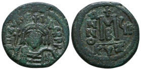 MAURICE TIBERIUS. 582-602 AD. Æ Follis

Weight: 11.9 gr
Diameter: 26 mm