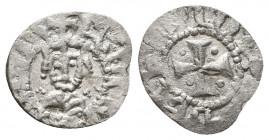 ARMENIA, Cilician Armenia. . 12th -13th C. AR Silver Coin.

Weight: 0.5 gr
Diameter: 13 mm